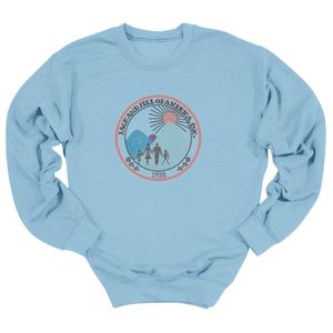 T-shirt bleu à manches longues et col rond avec motif en strass, haut décontracté pour tous les jours, streetwear, style de vie, vêtements confortables - Product Image 1