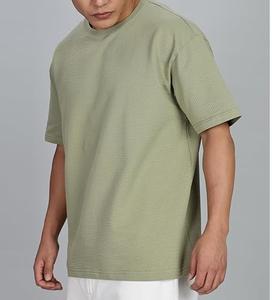 T-shirt d'été personnalisé pour homme, manches courtes, coupe lourde, épaules tombantes, grande taille, en coton, surdimensionné, vente en gros - Product Image 5