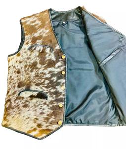 Chaleco de Motociclista para Hombre de Cuero de Vaca con Pelo, de Lana Premium, con Botones Frontales, Ropa Exterior Térmica, Cortavientos, Vintage, para Invierno - Product Image 1