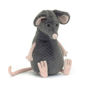 Juguete de peluche suave de ratón gris de 31 cm a 50 cm, unisex, para niños de 0 a 24 meses - Product Image 1