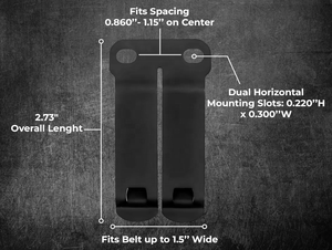 Clips de fixation tactiques <span class=keywords><strong>pour</strong></span> étuis de couteau Kydex - Système de montage ceinture et dos <span class=keywords><strong>pour</strong></span> étuis de couteau tactiques - Product Image 6