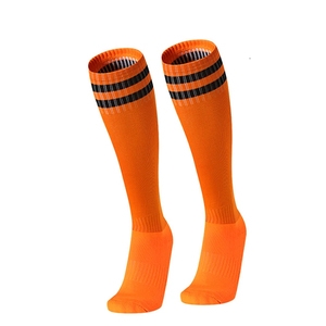 Calcetines de Fútbol Azules hasta la Rodilla con Diseño a Rayas, Transpirables, de Spandex y Poliéster para Adultos, Ropa Deportiva de Verano, Estilo Tejido - Product Image 5