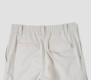 Men's <b>Light</b> Gray Elastic Waist Casual <b>Trousers</b> With Pockets Breathable Oxford Fabric Summer Wear - Product Image 1