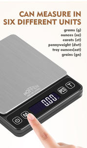 Báscula Digital de Cocina Portátil Inteligente Multifuncional Rectangular de ABS con Batería y Medición de Peso - Product Image 3