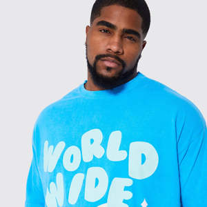 T-shirt imprimé en relief 100% coton pour homme, design de logo personnalisé, manches courtes, col rond de luxe, t-shirt imprimé en relief pour homme - Product Image 3