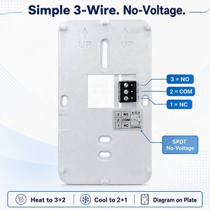 <span class=keywords><strong>Thermostat</strong></span> rotatif ultra-plat en gros 130x86x30mm, avec fonction de sauvetage en 5 secondes, <span class=keywords><strong>contact</strong></span> <span class=keywords><strong>sec</strong></span> 1C, précision, 2xAAA pour chambre et cuisine - Product Image 6