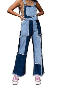 กางเกงยีนส์ผ้ายีนส์สุดคลาสสิกสำหรับผู้หญิงกางเกงขาสั้นวินเทจแบบมีกระดุมสไตล์เรียบง่ายทันสมัยเอี๊ยมฤดูใบไม้ร่วง/ฤดูหนาว - Product Image 3