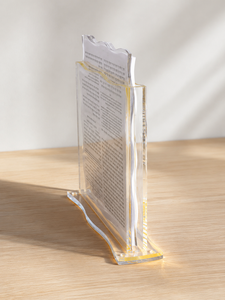 <b>Acrylic</b> Modern for Havdalah Blessing Card-Beautifully Designed Eco-Friendly Display Stand for Keepsake Shabbat Celebrations - Product Image 5