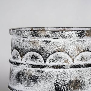 Juego de 3 Macetas Redondas de Fibra de Piedra Leo, Color Negro Mate, Decoración de Lujo para el Hogar y Jardín, Venta al por Mayor de Fábrica en Vietnam, Macetas y Jardineras - Product Image 3