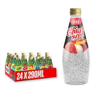 Échantillon gratuit Marque privée 290ml Boisson aux graines de chia Grenade Vietnam Sans sucre OEM Commandes en gros Prêt Prix d'usine - Product Image 1