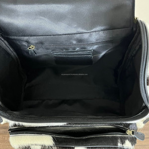 Sac à couches pour maman en cuir de vachette usiné à la main de grande capacité, sac à dos de voyage pour bébé pour maman, fabricant d'usine en gros - Product Image 5