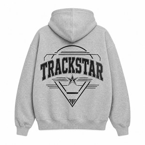 เสื้อฮู้ดดี้พรีเมียม Trackstar โลโก้ปัก ทรงโอเวอร์ไซส์ ยูนิเซ็กส์ ผ้าฟลีซหนานุ่ม สวมใส่สบาย สไตล์ลำลองแนวสตรีทแฟชั่น แบรนด์ส่วนตัว รุ่น TS-HD-031 - Product Image 6