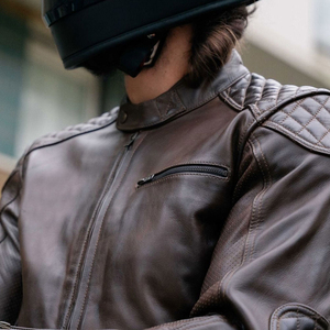 เสื้อแจ็คเก็ตหนังมอเตอร์ไซค์กันน้ำสำหรับผู้ชาย พร้อมซับในกันหนาว สีดำ ดีไซน์ OEM - Product Image 4