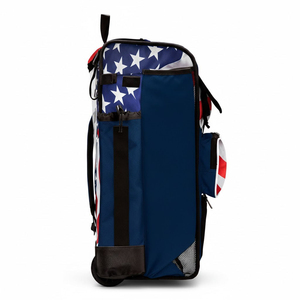 Sacs à roulettes pour équipement de baseball, sacs à roulettes personnalisés par sublimation, sacs à roulettes professionnels pour matchs de baseball pour hommes, sac à dos par sublimation - Product Image 3