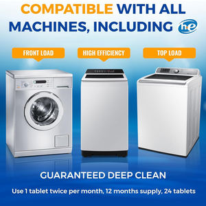 Ajyf เครื่องล้างทำความสะอาดแบบล้ำลึกเป็นมิตรต่อสิ่งแวดล้อมเครื่องทำความสะอาดแท็บเล็ต24แพ็ค - Product Image 4