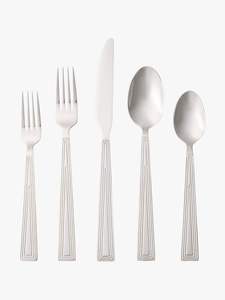 Juego de cubiertos de metal de peso pesado con acabado premium diseñado para restaurantes, hoteles y servicios de catering. - Product Image 2