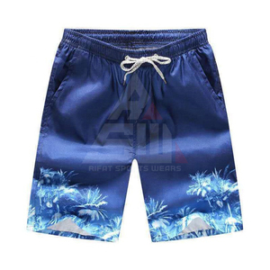 Mens Board Shorts Summer Beach Canvas 100% Polyester Knitted Mid Quick-dry Casual <b>Heat</b>-Transfer Print <b>Knee</b> Length Plus Size - Product Image 3