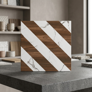 Carreaux de sol brillants pour chambre Matériaux de construction Marbre Carreau de porcelaine polie émaillée de haute qualité 400x400mm Céramique 16x16 pouces - Product Image 2