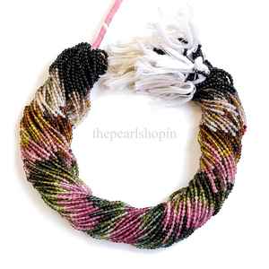 Perles rondes en tourmaline naturelle AAA 2,5 mm, perles rondes lisses en tourmaline, perles de pierres précieuses pour la fabrication de bijoux, artisanat, en vrac - Product Image 6