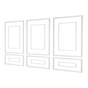Kit di 3 Pannelli per Rivestimento Murale in Polistirolo Leggero Verniciabile, Facile da Installare per Uso Domestico - Product Image 1