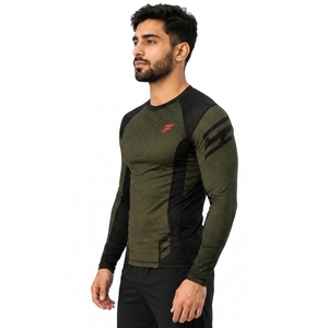 Performance <b>men</b> <b>rash</b> <b>guard</b> designed with moisture wicking fabric flexible construction and dependable comfort for athletes - Product Image 6