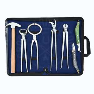 Durable Farrier Tools <b>Kit</b> for Horse Hoof Nipper <b>Nail</b> Bending Clincher Hoof Pressure Tester Driving Hammer and <b>Nail</b> Puller - Product Image 1