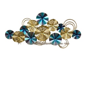 53.9ตกแต่งผนังโลหะรูปใบไม้ดีไซน์ใหม่ศิลปะบ้าน "L x 24.4" H - Product Image 2