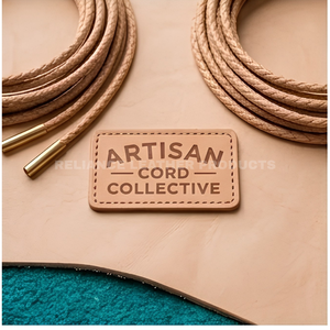 Cordón de Cuero Trenzado Natural de 5 mm, Cuerda de Cuero Genuino para Manualidades - Product Image 2