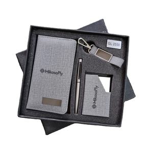 New Premium <b>Promotional</b> Gift Custom Handmade Notebook Key Chain Pen Card Holder <b>Office</b> Business Christmas Gift Set High - Product Image 1