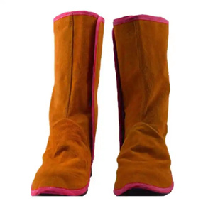 Couvre-chaussures de soudeur en cuir de vachette pleine fleur ignifuge de qualité supérieure, certifiés CE, antistatiques et résistants à la chaleur jusqu'à 1000°C - Product Image 5