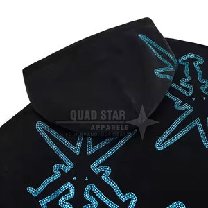 OEM Service Top Selling Best Design Men Rhinestone <b>Hoodies</b> Basics <b>Lightweight</b> Comfortable Men Rhinestone <b>Hoodies</b> - Product Image 6