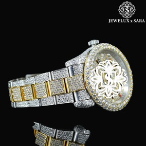 Top Selling Fully Iced Out Mossinate Moissanite Diamond Watch for Birthday and Anniversary Mechanical ETA Stainless Steel Unisex - Product Image 4