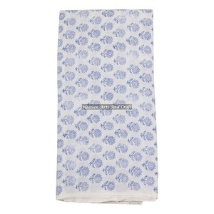 Tela de algodón 100%, estampado de bloque de mano indio, patrón Floral, vestidos de lujo a la moda/camisa de hombre, caftán para niñas y mujeres - Product Image 1
