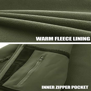 High Quality <b>Plus</b> <b>Size</b> Thick Blouson <b>Waterproof</b> Breathable Men's Softshell <b>Jacket</b> Windproof Outdoor Winter Activities Zipper - Product Image 5