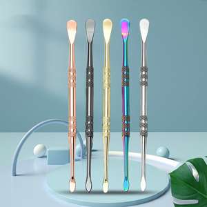 Ensemble de pousse-cuticules portable en acier inoxydable à double tête coloré, facile à utiliser, avec ouverture large pour manucure et pédicure - Product Image 6