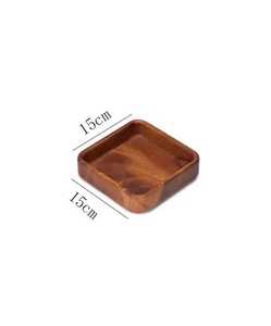 Plateau en bois de noyer sculpté à la main : Décoration rustique pour la maison - Product Image 2