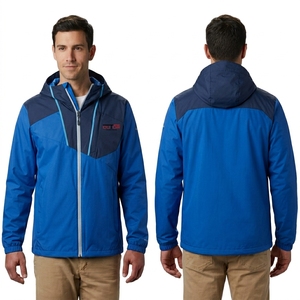 Men Windbreaker <b>Jacket</b> <b>Lightweight</b> <b>Waterproof</b> Breathable Wind Resistant Hooded Outdoor <b>Running</b> Hiking Camping Travel Sports - Product Image 4