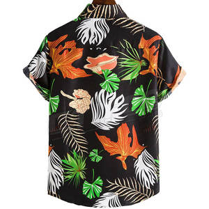เสื้อเชิ้ตชายแขนสั้นลายทรอปิคอลสำหรับใส่ไปชายหาด สวมใส่สบายๆ ติดกระดุม เหมาะสำหรับวันหยุดฤดูร้อน สีสันสดใส น้ำหนักเบา เสื้อชายหาดสำหรับผู้ชาย - Product Image 2