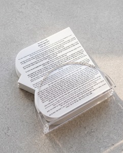 Tarjetas de Birkat Hamazon de Acrílico Transparente, Elegantes y Ecológicas, Regalo Judío Clásico Moderno 2026, para Celebraciones - Product Image 5