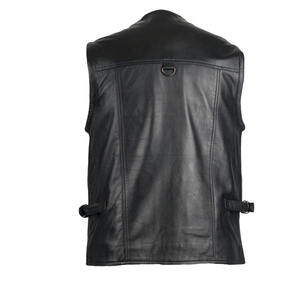 Latest Design Breathable <b>Cowboy</b> Leather Vest Good Quality Customized <b>Top</b> Selling Winter Vest Wholesale - Product Image 3