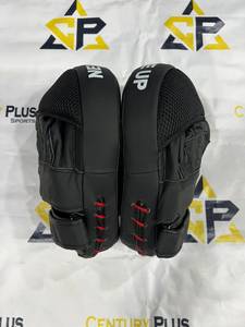 Último Modelo, Guantes de Boxeo Curvos Largos de Alta Calidad, Cuero Negro Mate, Artes Marciales, Entrenamiento de MMA, Protección Cómoda - Product Image 4