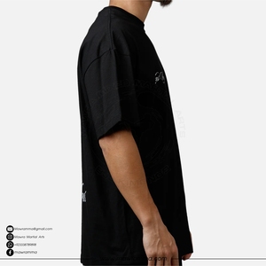 เสื้อยืดโอเวอร์ไซส์แขนสั้นผ้าฝ้าย 100% ล้างสีแบบวินเทจ พิมพ์ลายโลโก้แบบ DTG ทรงบ็อกซี่ ใส่ได้ทั้งชายและหญิง เป็นมิตรต่อสิ่งแวดล้อม ระบายอากาศได้ดี - Product Image 4
