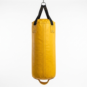 Sac de frappe jaune en PU pour entraînement de boxe, durable, rempli de sable, pour usage en salle de sport adulte - Product Image 2