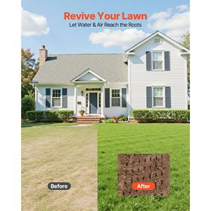 Aeratore Manuale per Prato da 15 Pollici con 42 Punte e Manico Lungo da 60 Pollici, con Tamburo Riempibile e Peso Aggiuntivo - Product Image 6