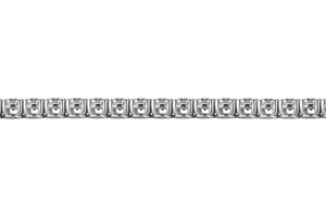 Luxury 925 <b>Silver</b> Moissanite Tennis <b>Bracelet</b> Round Brilliant Cut Classic Wedding Jewelry - Product Image 2