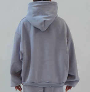 Nouveau sweat à capuche oversize pour femme avec logo personnalisé, épaules tombantes, manches longues, impression sérigraphique, collection automne-hiver - Product Image 4
