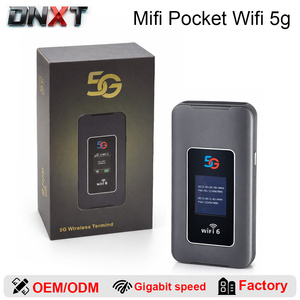 Modem DNXT 5G avec port SIM, routeur de poche Wi-Fi portable à vitesse Gigabit, Wi-Fi 6, 8000 mAh, idéal pour les voyages - Product Image 1