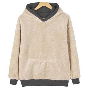 Sweat à capuche en polaire sherpa pour homme, coupe oversize streetwear, logo personnalisé pour l'inventaire de vente au détail saisonnier — 102 caractères - Product Image 2