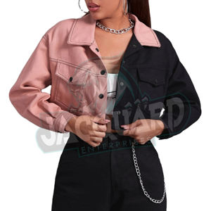 Chaqueta Corta de Algodón Lisa Personalizada para Mujer, Estilo Universitario, 2026, Ropa Casual de Moda, Chaqueta Corta para Mujer, Servicio OEM - Product Image 6