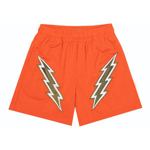 Pantalones Cortos de Playa de Malla Transpirable de Doble Capa con Estampado de Estrellas, Cómodos y de Moda, con Cintura Elástica Personalizada y Sublimación Sólida al por Mayor - Product Image 4